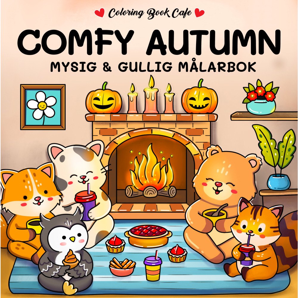 Legind A/S Comfy Autumn. Mysig och gullig Cozy Coloring målarbok från Coloring Book Cafe (häftad)