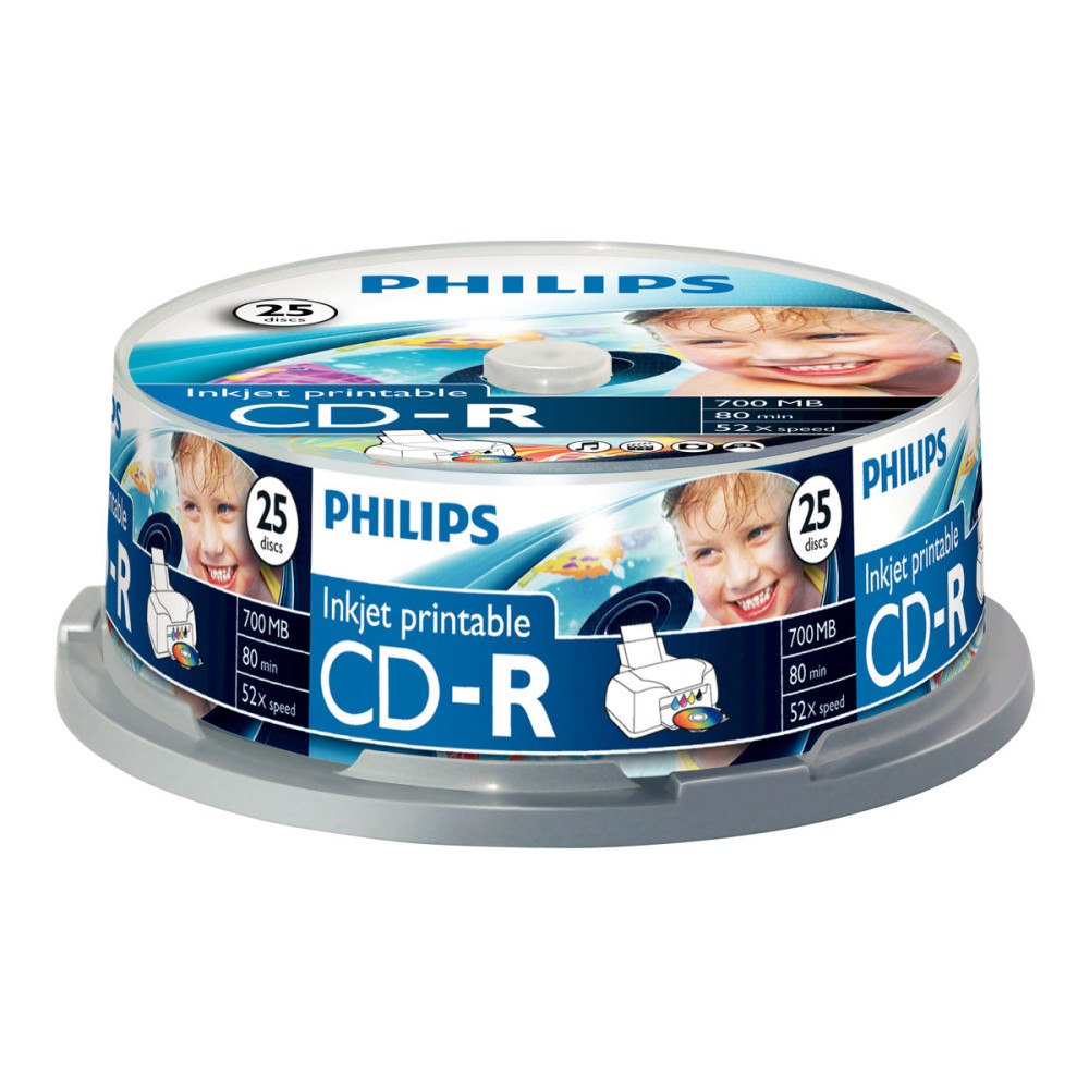 Philips Philips CR7D5JB25 - CD-R x 25 - 700 MB - lagringsmedier