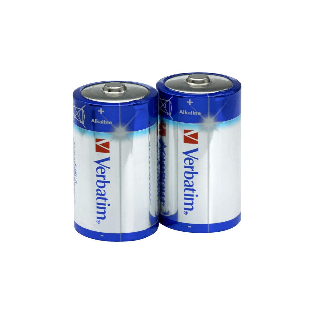 VERBATIM Verbatim batteri - 2 x D - alkaliskt