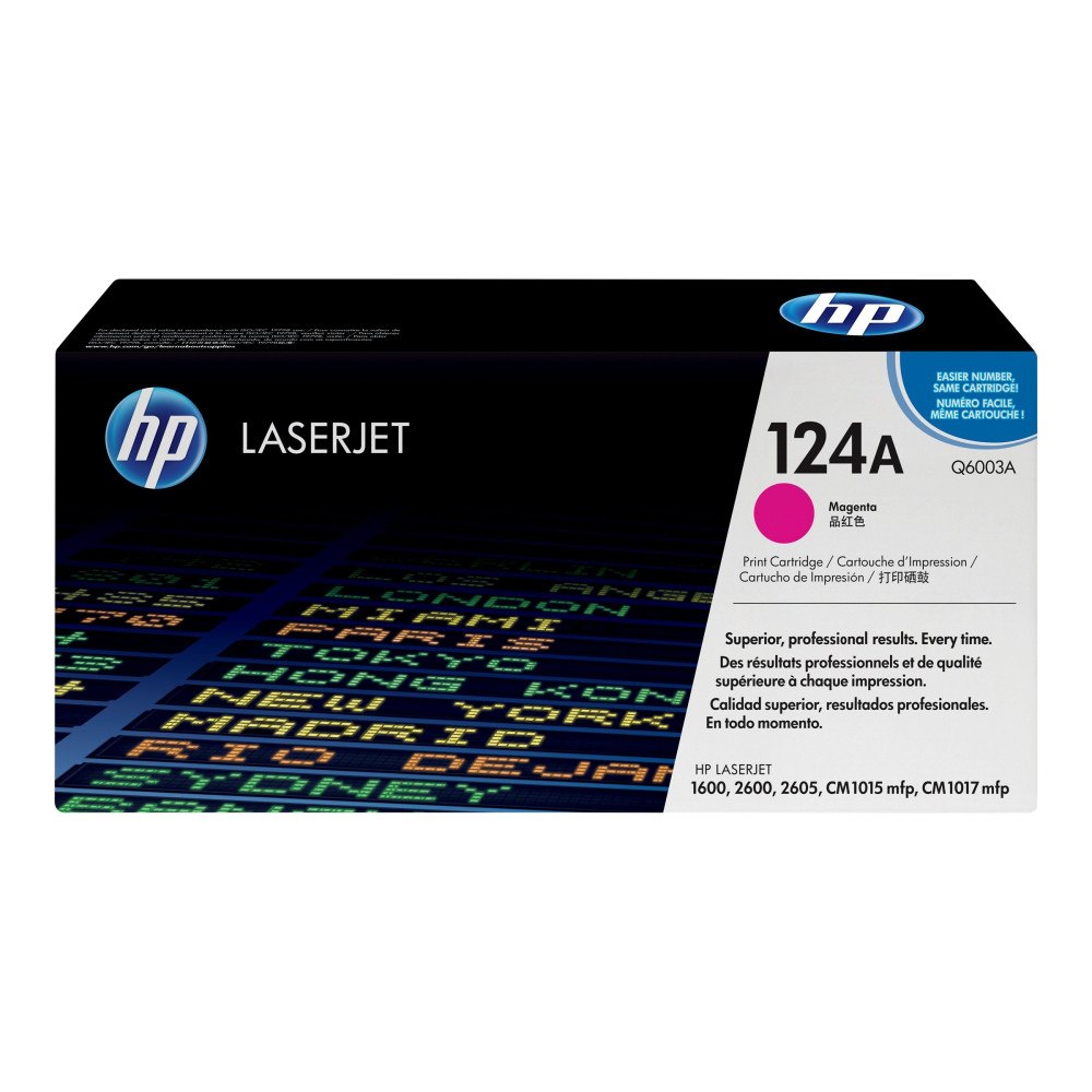 Hewlett-Packard HP 124A - magenta - original - LaserJet - tonerkassett (Q6003A)