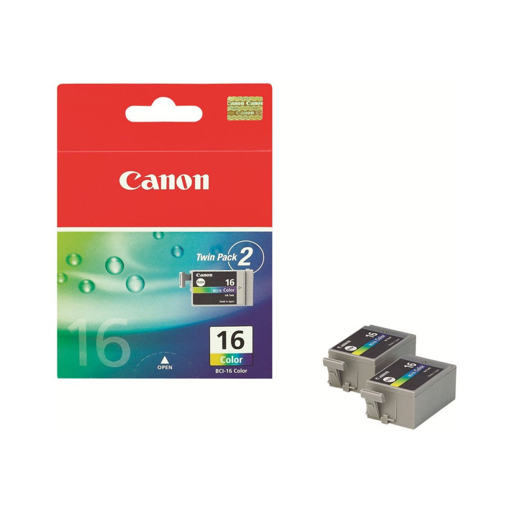 CANON Canon BCI-16 - 2-pack - gul, cyan, magenta - original - bläcktank