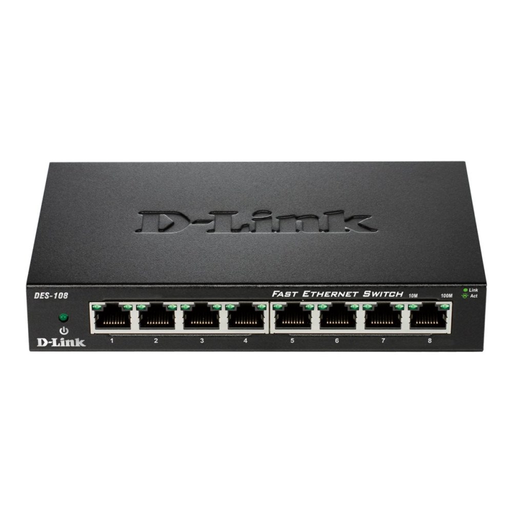 D-Link D-Link DES 108 - switch - 8 portar