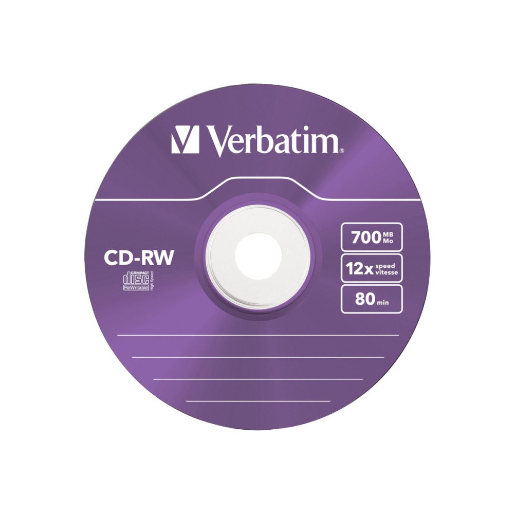 VERBATIM Verbatim DataLifePlus Hi-Speed - CD-RW x 5 - 700 MB - lagringsmedier