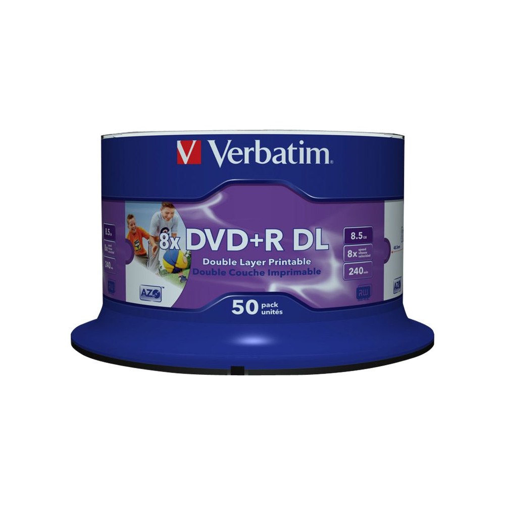 VERBATIM Verbatim - DVD+R DL x 50 - 8.5 GB - lagringsmedier