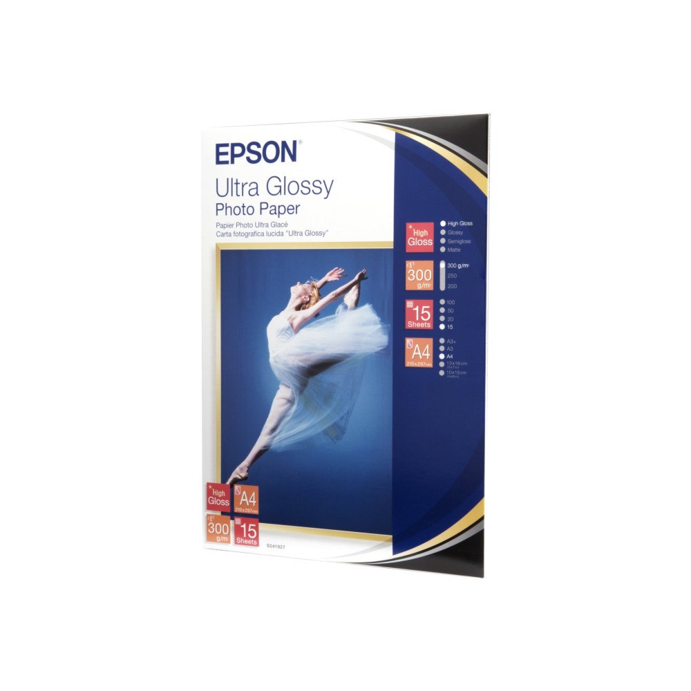 EPSON Epson Ultra Glossy Photo Paper - fotopapper - blank - 15 ark - A4