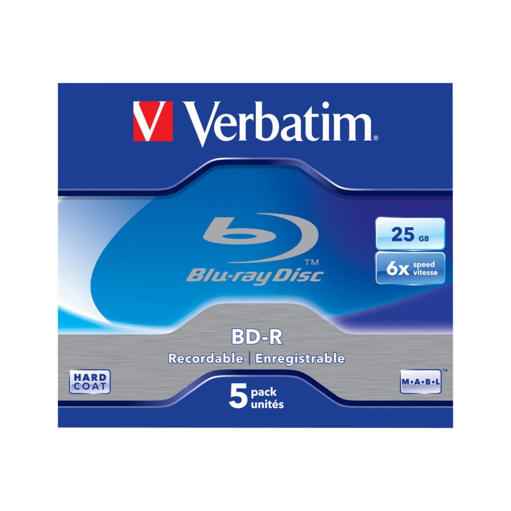 VERBATIM Verbatim - BD-R x 5 - 25 GB - lagringsmedier