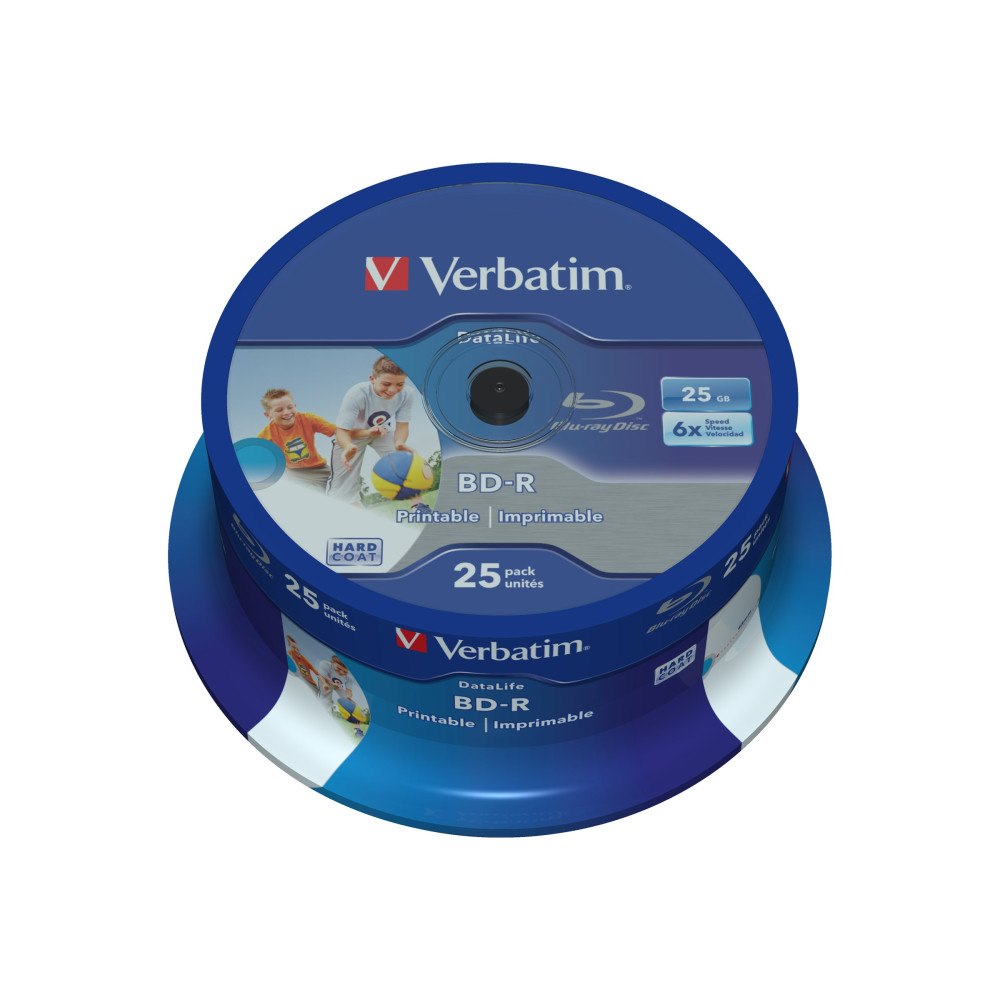 VERBATIM Verbatim DataLife - BD-R x 25 - 25 GB - lagringsmedier