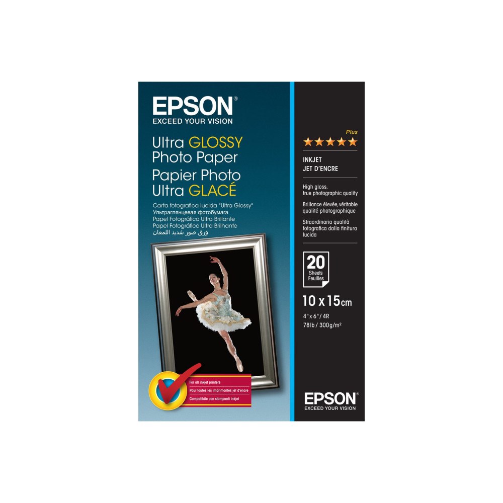 EPSON Epson Ultra Glossy Photo Paper - fotopapper - blank - 20 ark - 100 x 150 mm