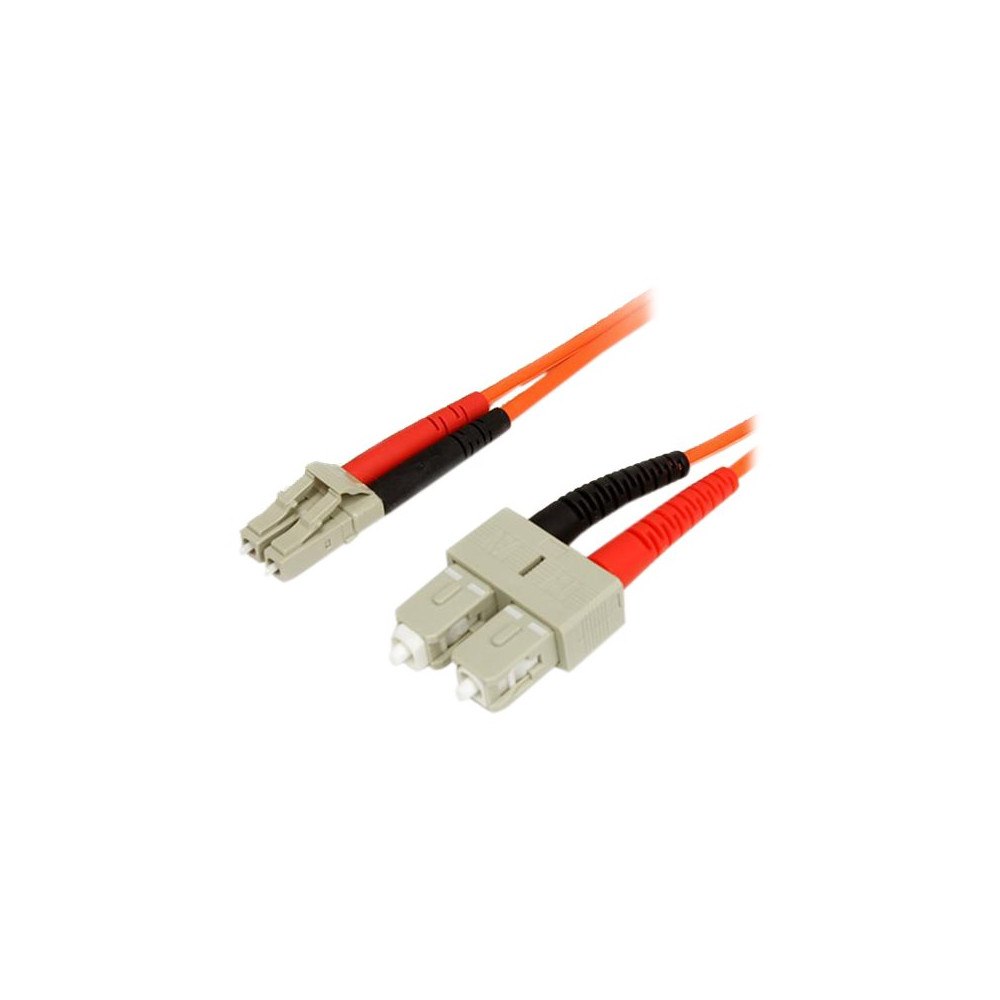 StarTech.com StarTech.com 3m Fiber Optic Cable - Multimode Duplex 62.5/125 - LSZH - LC/SC - OM1 - LC to SC Fiber Patch Cable (FIBLCSC...