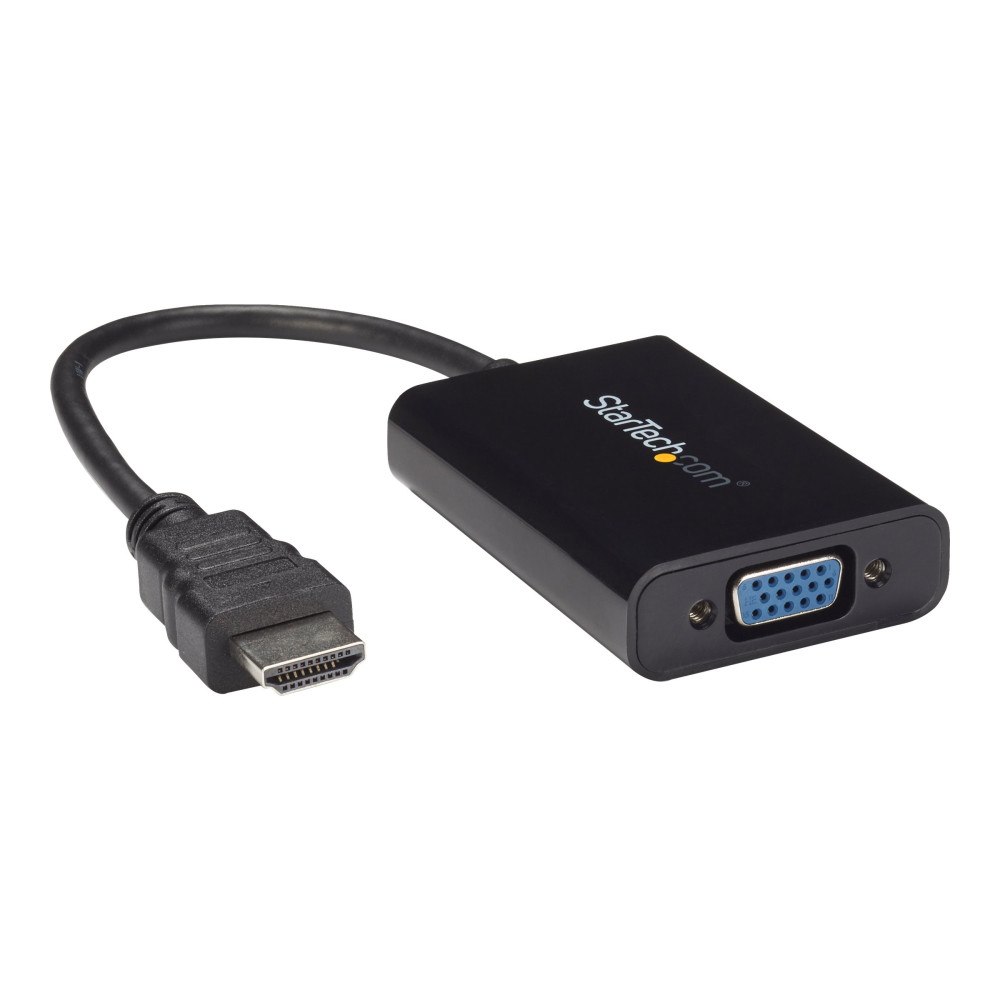 StarTech.com StarTech.com HDMI till VGA-videoadapter med audio för stationär/bärbar dator/Ultrabook - 1920x1080 - videokort - HDMI/VG...