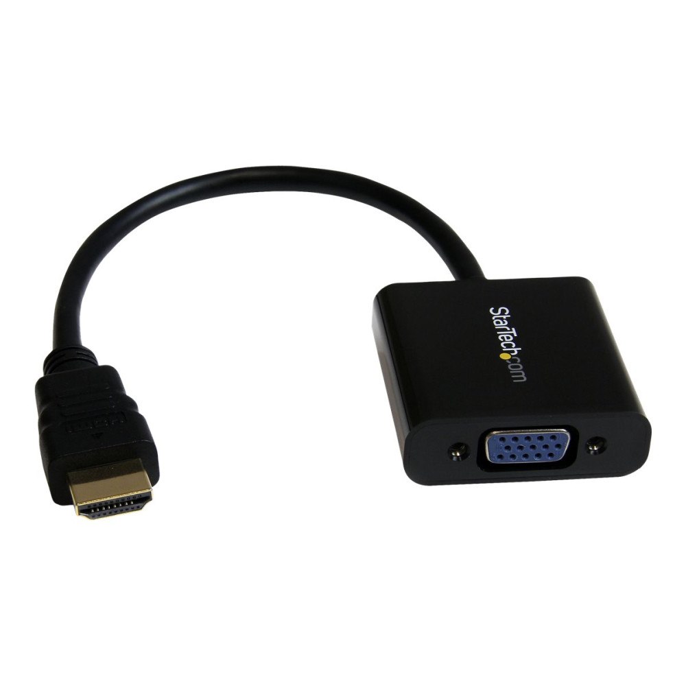 StarTech.com StarTech.com HDMI till VGA-adapter för stationär/bärbar dator/Ultrabook - 1920x1080 - videokort - HDMI / VGA - 24.5 cm
