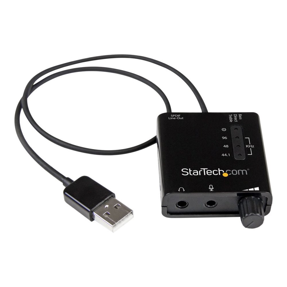 StarTech.com StarTech.com USB Sound Card w/ SPDIF Digital Audio & Stereo Mic - External Sound Card for Laptop or PC - SPDIF Output (I...