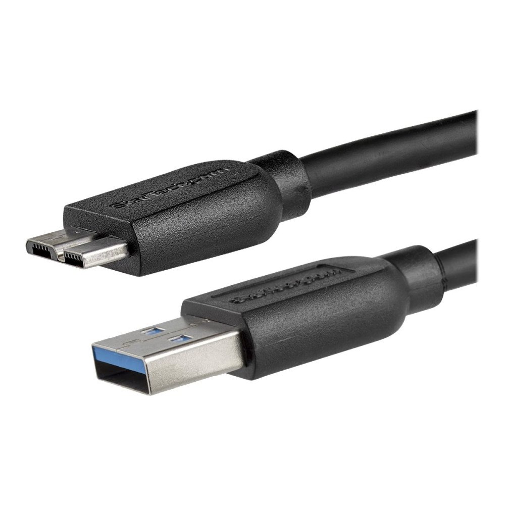 StarTech.com StarTech.com Slim Micro USB 3.0 kabel – 2 m - USB-kabel - Micro-USB typ B till USB typ A - 2 m