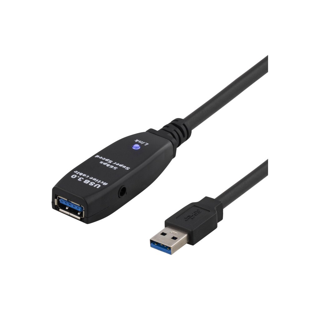 Deltaco DELTACO USB3-1002 - USB-förlängningskabel - USB typ A till USB typ A - 5 m