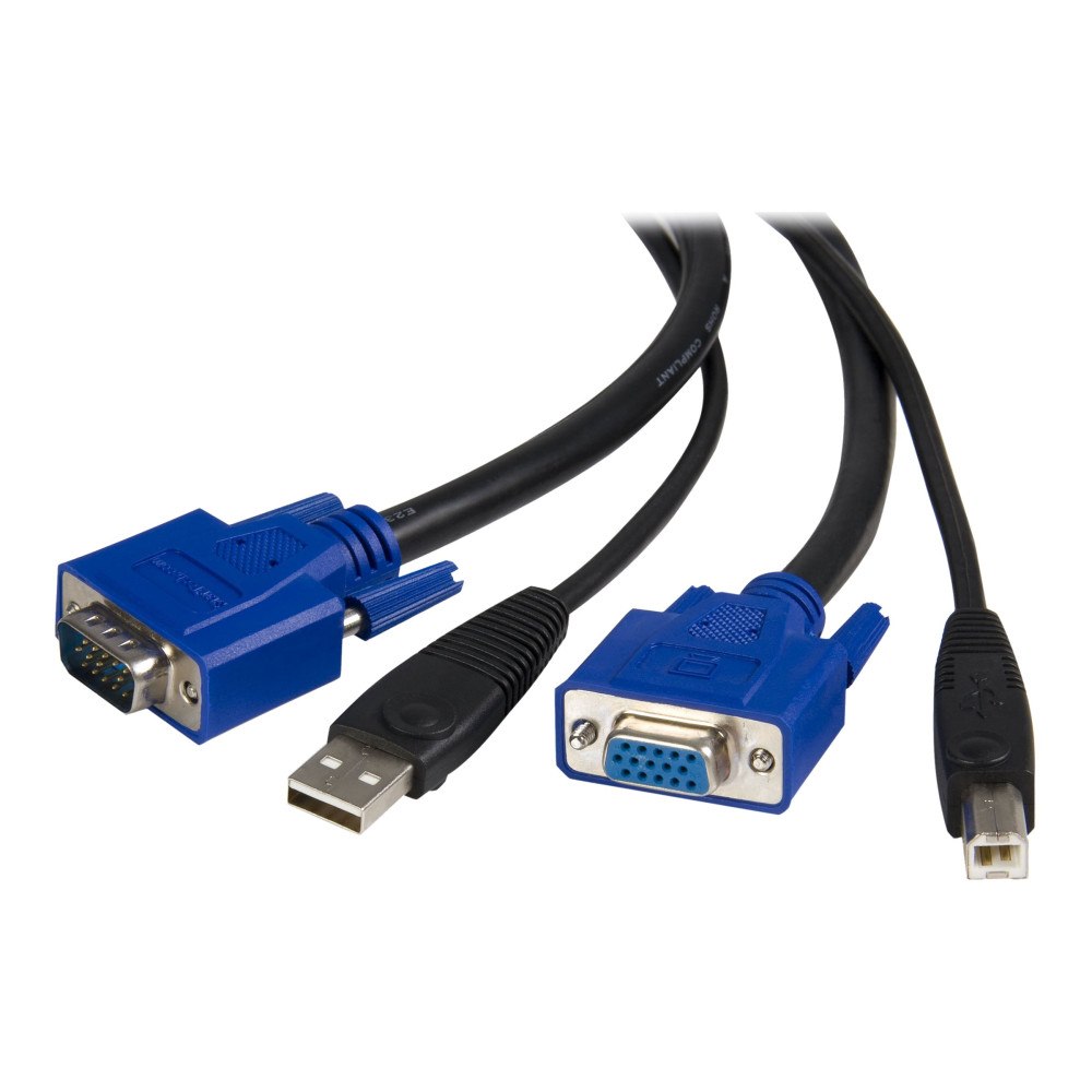 StarTech.com StarTech.com 3 m 2-i-1 universell USB KVM-kabel - video/USB-kabel - 3 m