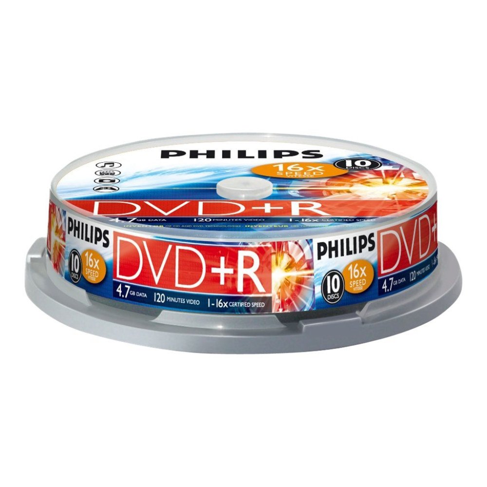 Philips Philips DR4S6B10F - DVD+R x 10 - 4.7 GB - lagringsmedier
