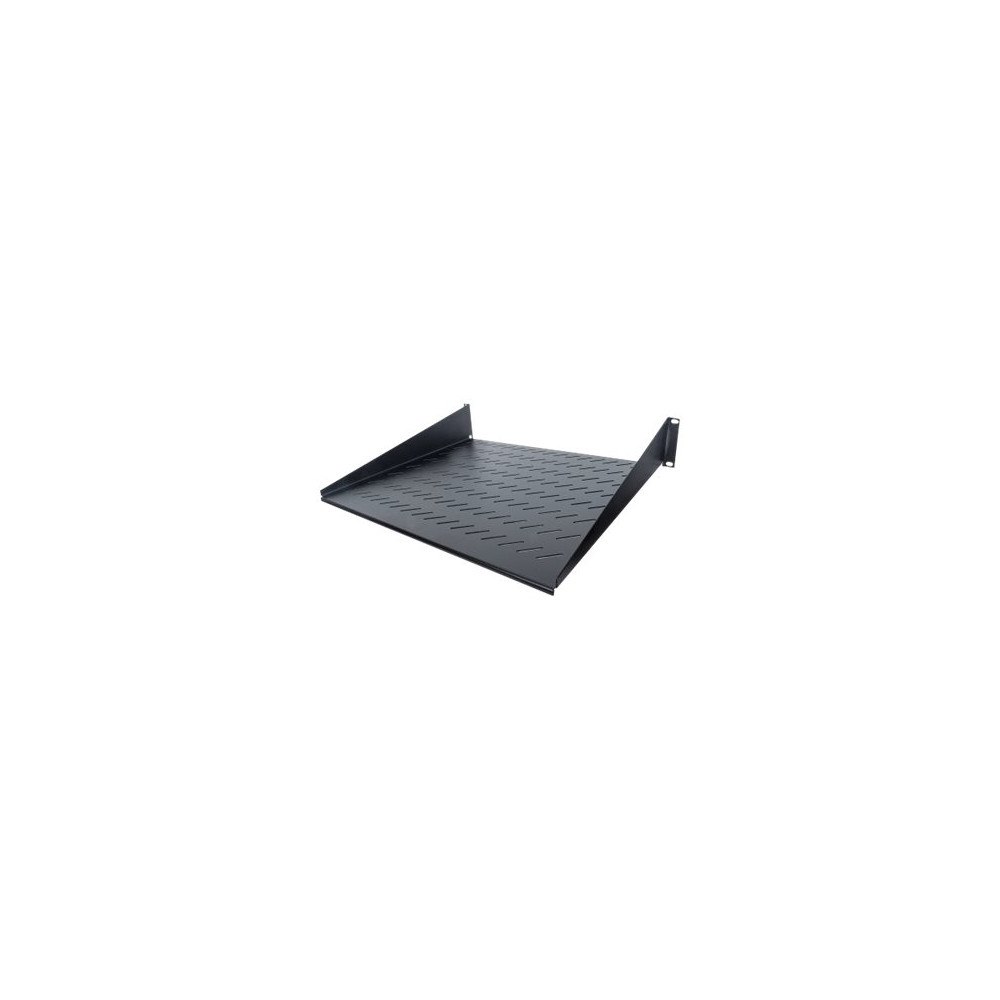 intellinet Intellinet 19" Cantilever Shelf, 2U, 2-Point Front Mount, 400mm Depth, Vented, Max 25kg, Black, Three Year Warranty - hy...