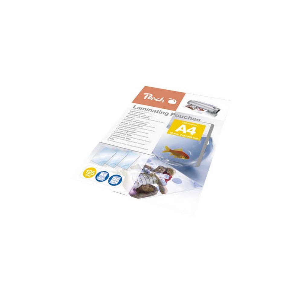 Peach Peach - 25-pack - blanka lamineringsfickor