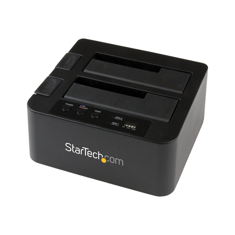StarTech.com StarTech.com Dual Bay Hard Drive Duplicator, Standalone USB 3.0 (5 Gbps) eSATA to 2.53.5 SATA III HDDSSD ClonerCopier, H...
