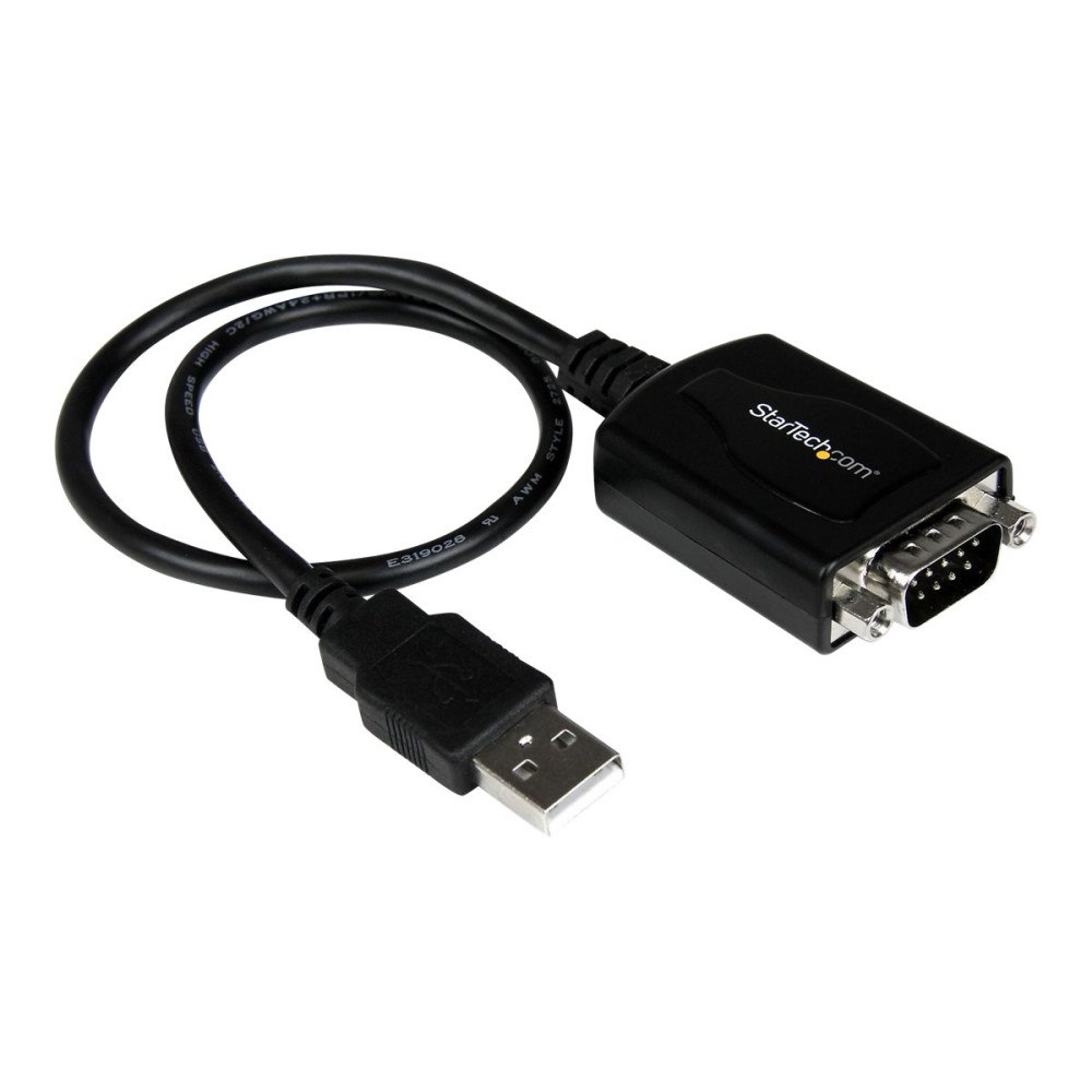 StarTech.com StarTech.com 30 cm USB till RS232 seriell DB9 kabeladapter med COM-retention - seriell adapter - USB - RS-232