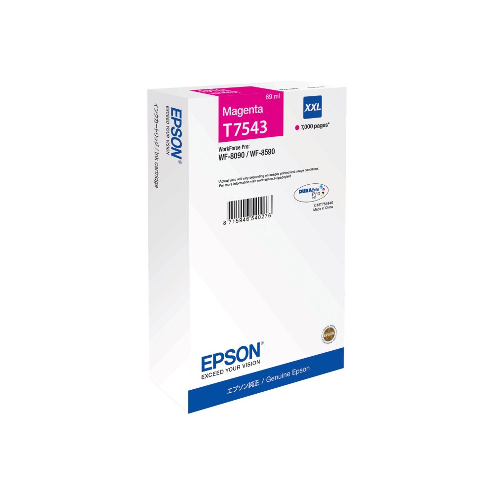 EPSON Epson T7543 - XXL-storlek - magenta - original - bläckpatron