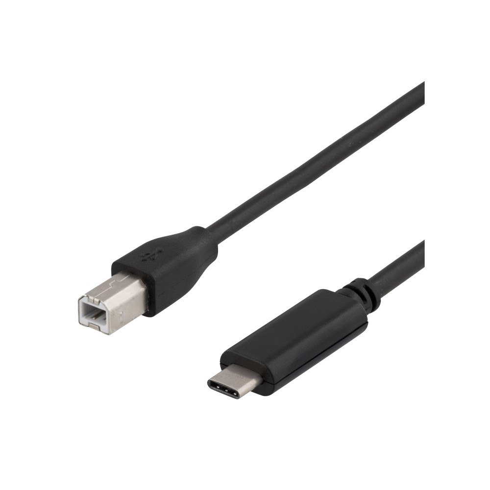 Deltaco DELTACO - USB typ C-kabel - USB typ B till 24 pin USB-C - 1 m