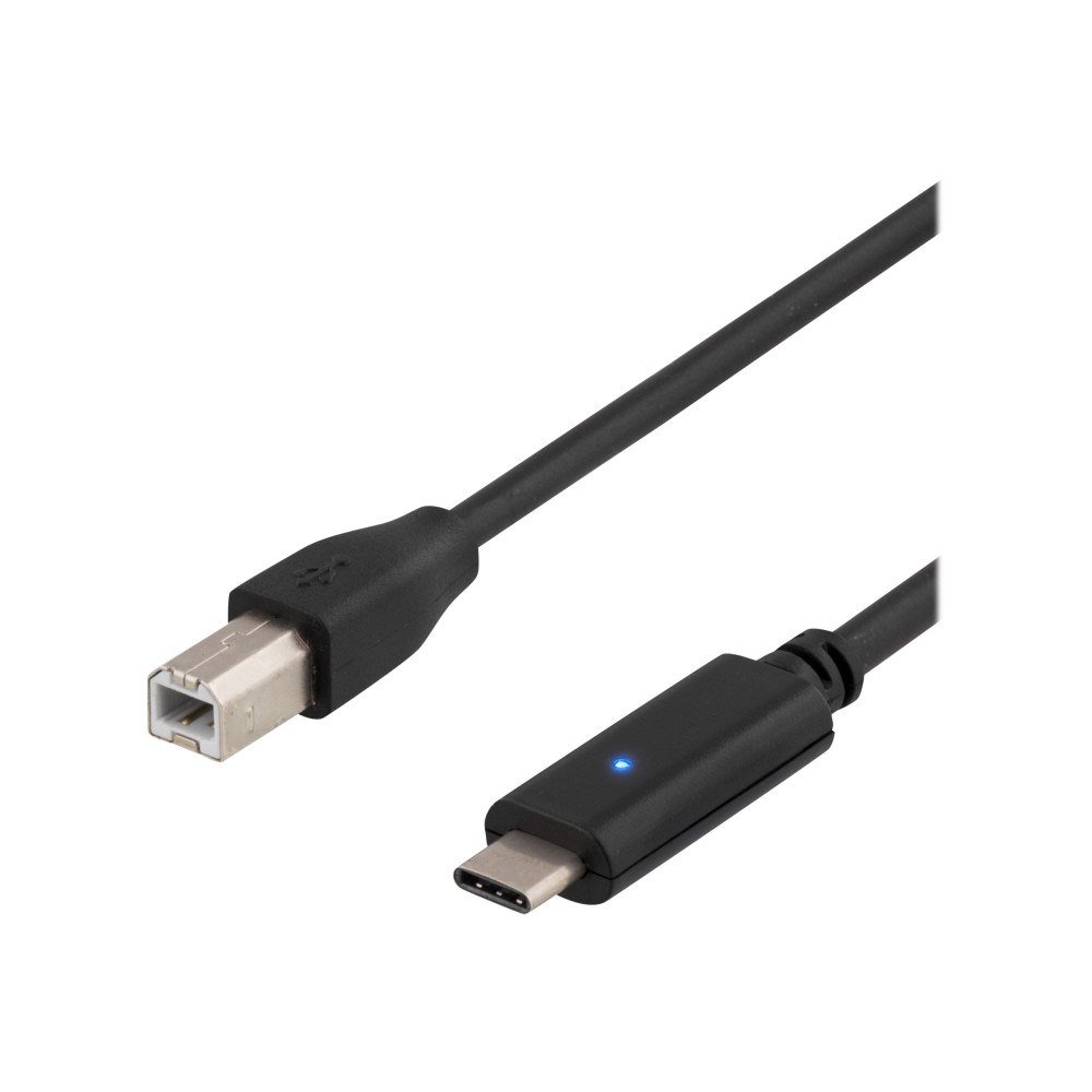 Deltaco DELTACO USBC-1016 - USB typ C-kabel - 24 pin USB-C till USB typ B - 2 m