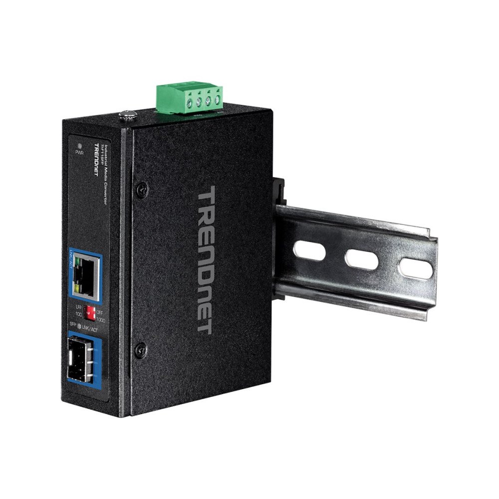 TRENDnet TRENDnet TI-F11SFP - medieomvandlare - 10Mb LAN, 100Mb LAN, 1GbE - TAA-kompatibel
