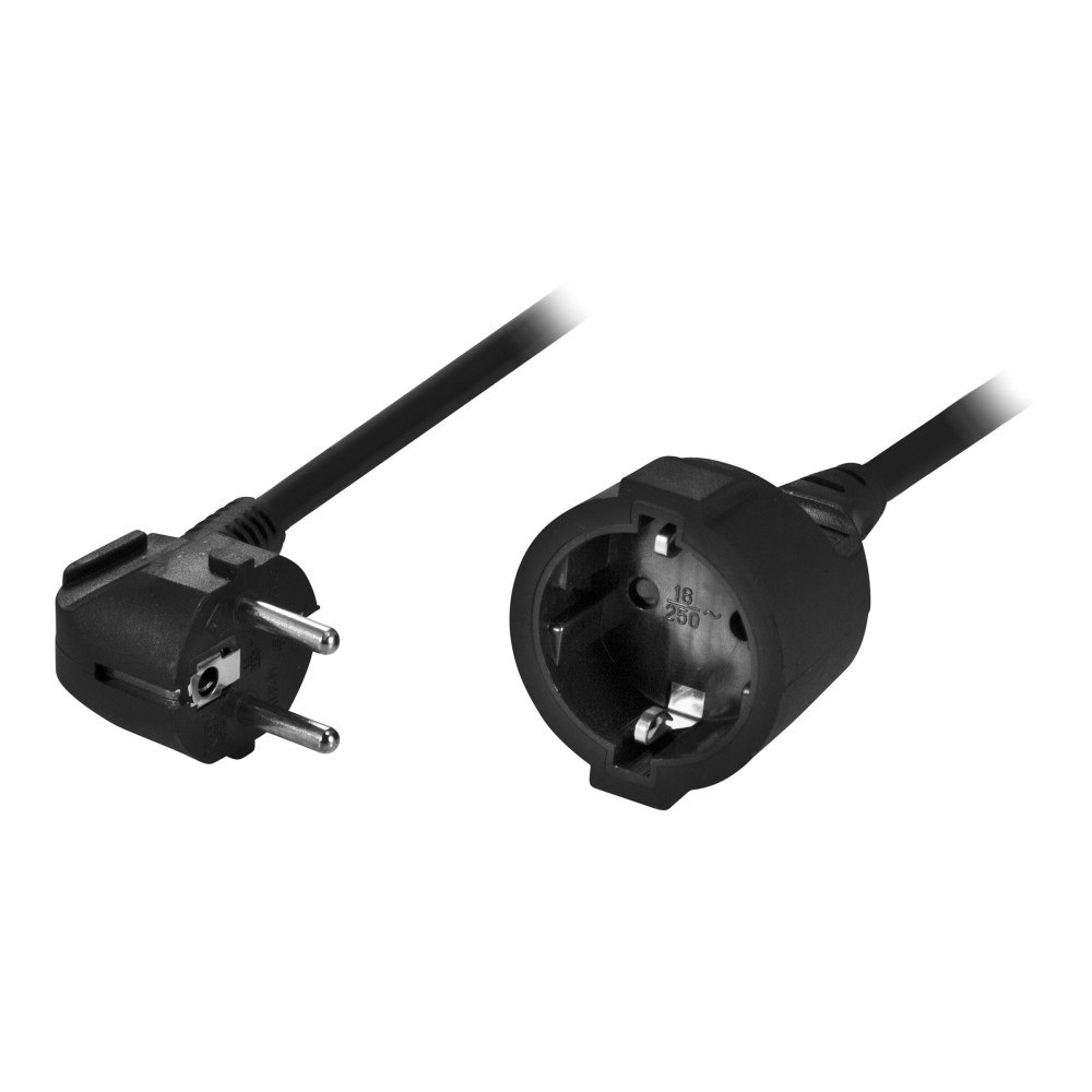 Deltaco DELTACO DEL-112D - förlängningskabel för ström - power CEE 7/7 till CEE 7/4 - 5 m