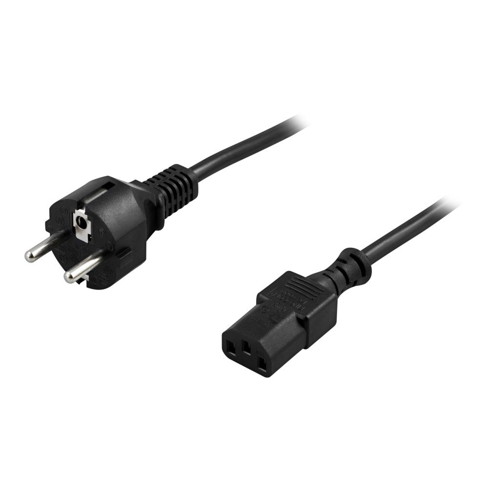 Deltaco DELTACO DEL-109M - strömkabel - power CEE 7/7 till power IEC 60320 C13 - 2 m