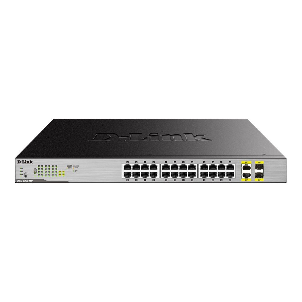 D-Link D-Link DGS 1026MP - switch - 26 portar - ohanterad - rackmonterbar