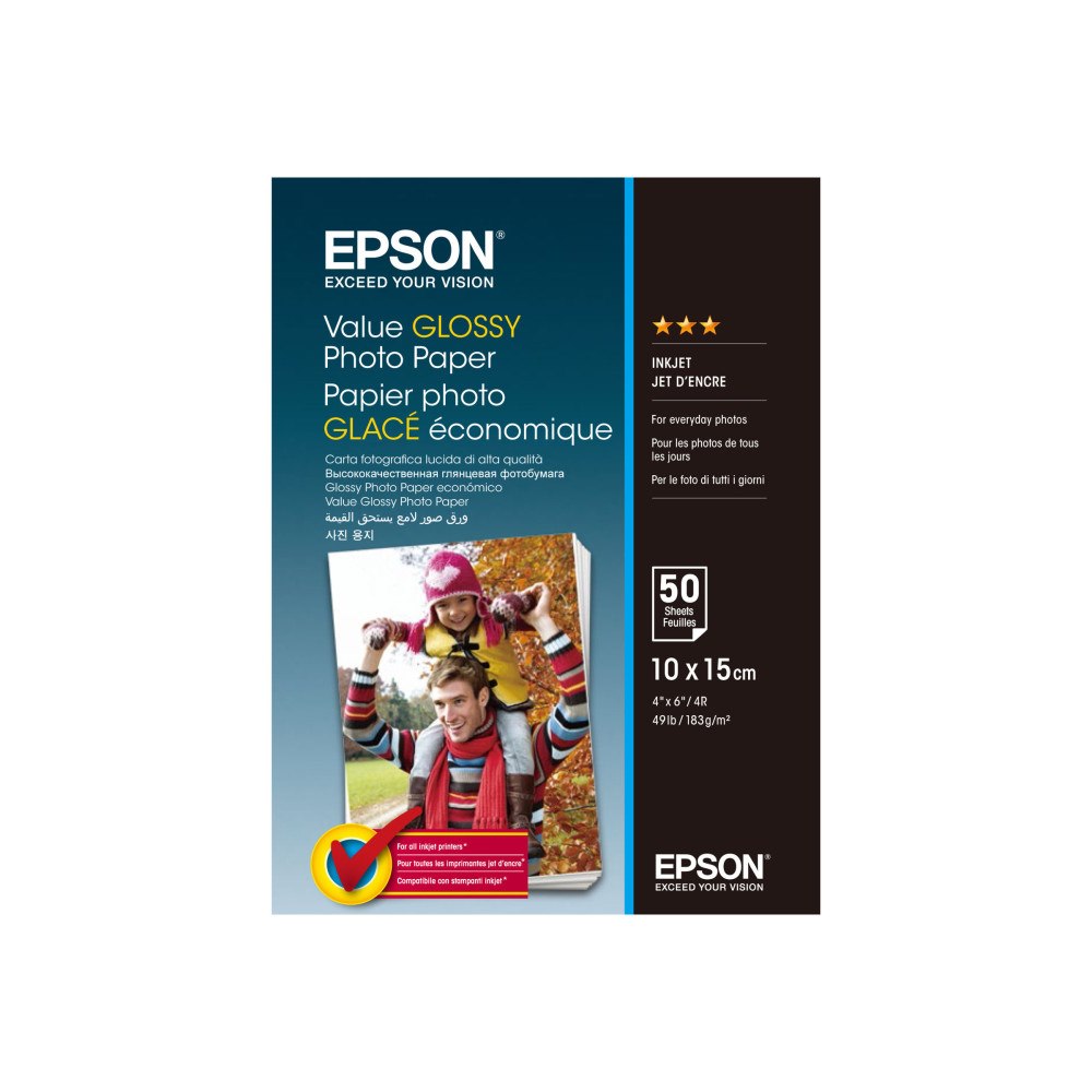 EPSON Epson Value - fotopapper - blank - 50 ark - 100 x 150 mm - 183 g/m²