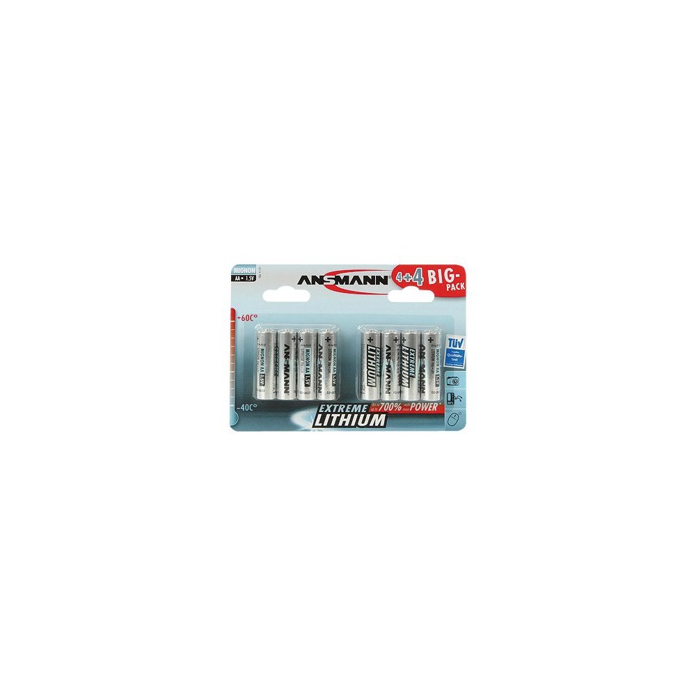 ANSMANN-ENERGY ANSMANN Extreme Lithium AA batteri - 8 x AA-typ - Li