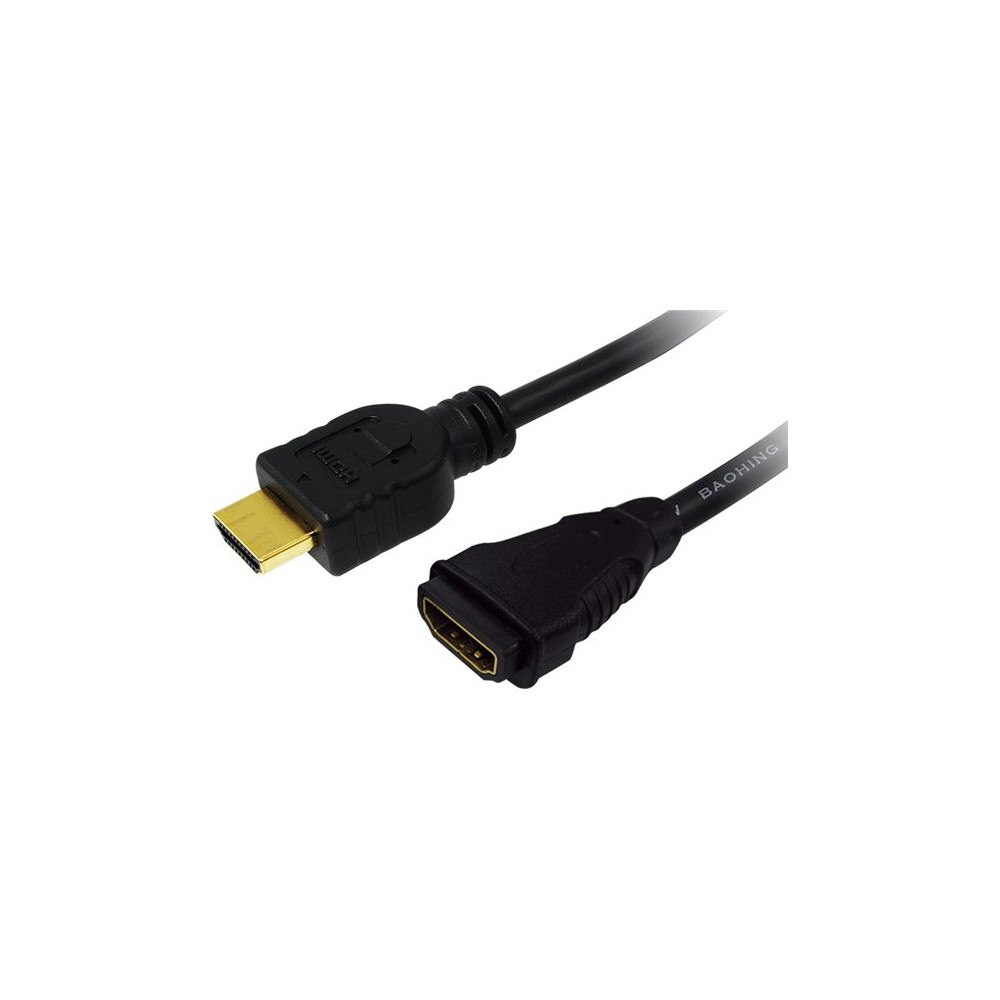 2direct LogiLink High Speed with Ethernet - HDMI-förlängningskabel med Ethernet - 5 m