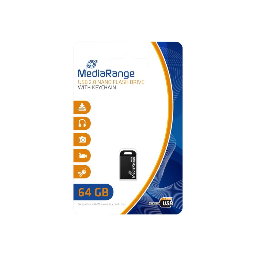MediaRange MediaRange Nano - USB flash-enhet - 64 GB