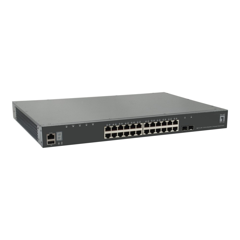 LevelOne LevelOne GTL-2891 - switch - 28 portar - Administrerad - rackmonterbar