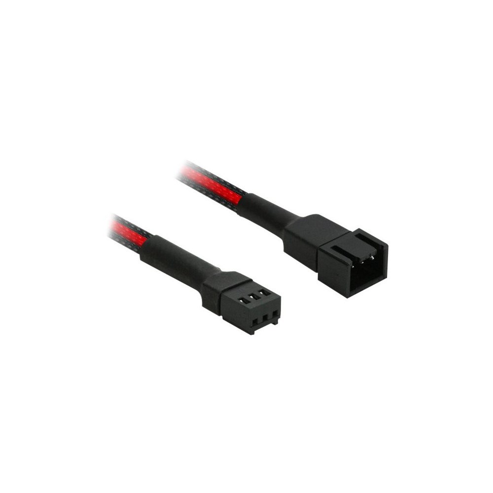 Nanoxia Technology Nanoxia Single Sleeve - förlängningsströmkabel till fläkt - 3 pin Molex till 3 pin Molex - 30 cm