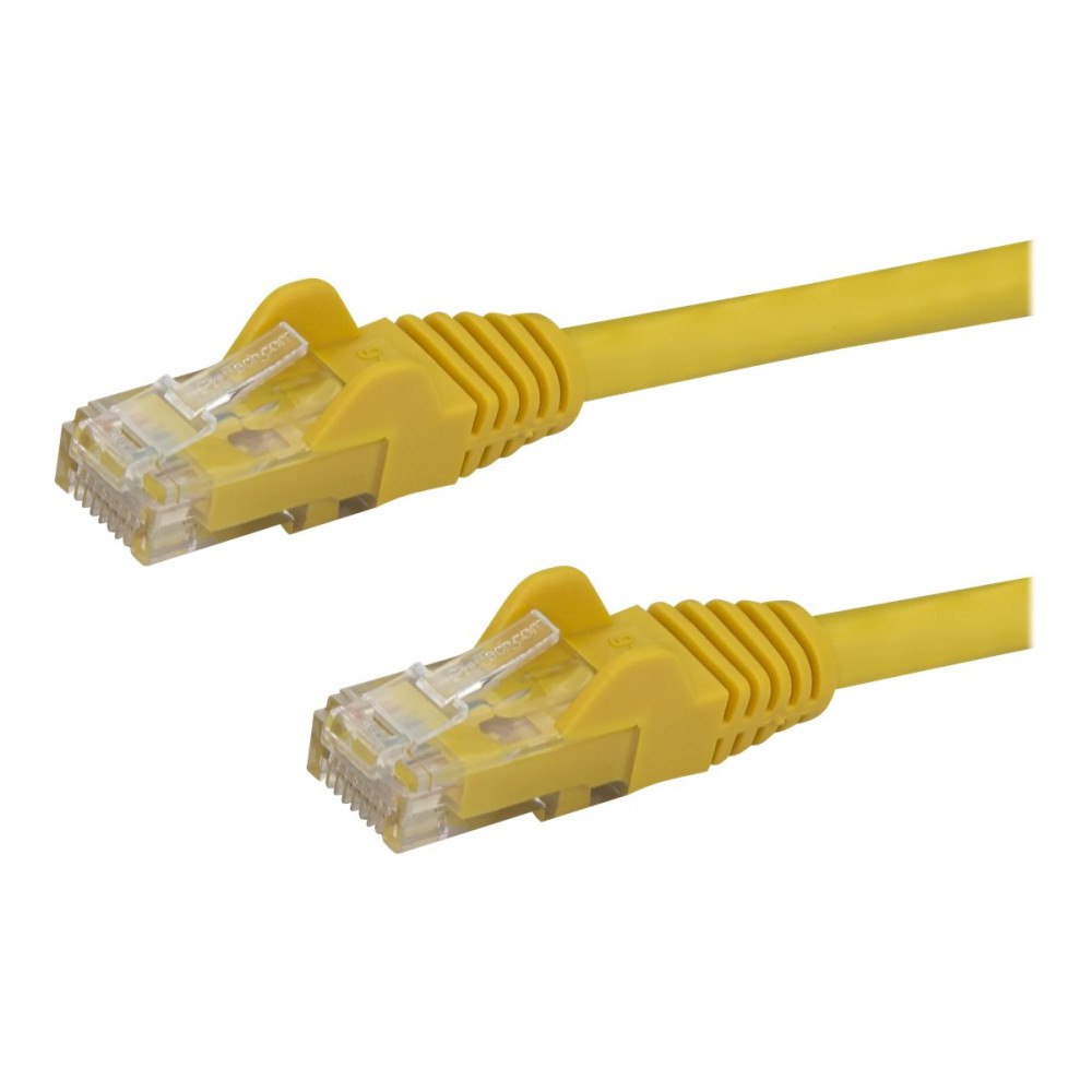 StarTech.com StarTech.com Cat6-patchkabel med hakfria RJ45-kontakter – 3 m, gul - patch-kabel - 3 m - gul
