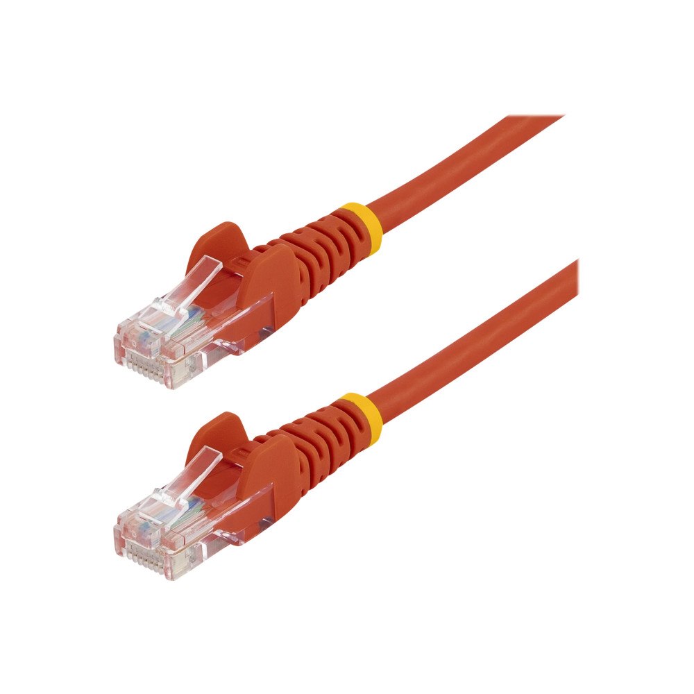 StarTech.com StarTech.com Cat5e patchkabel med hakfria RJ45-kontakter – 3 m, röd - patch-kabel - 3 m - röd