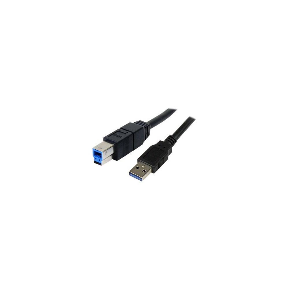 StarTech.com StarTech.com 3 m svart SuperSpeed USB 3.0-kabel A till B – M/M - USB-kabel - USB Type B till USB typ A - 3 m