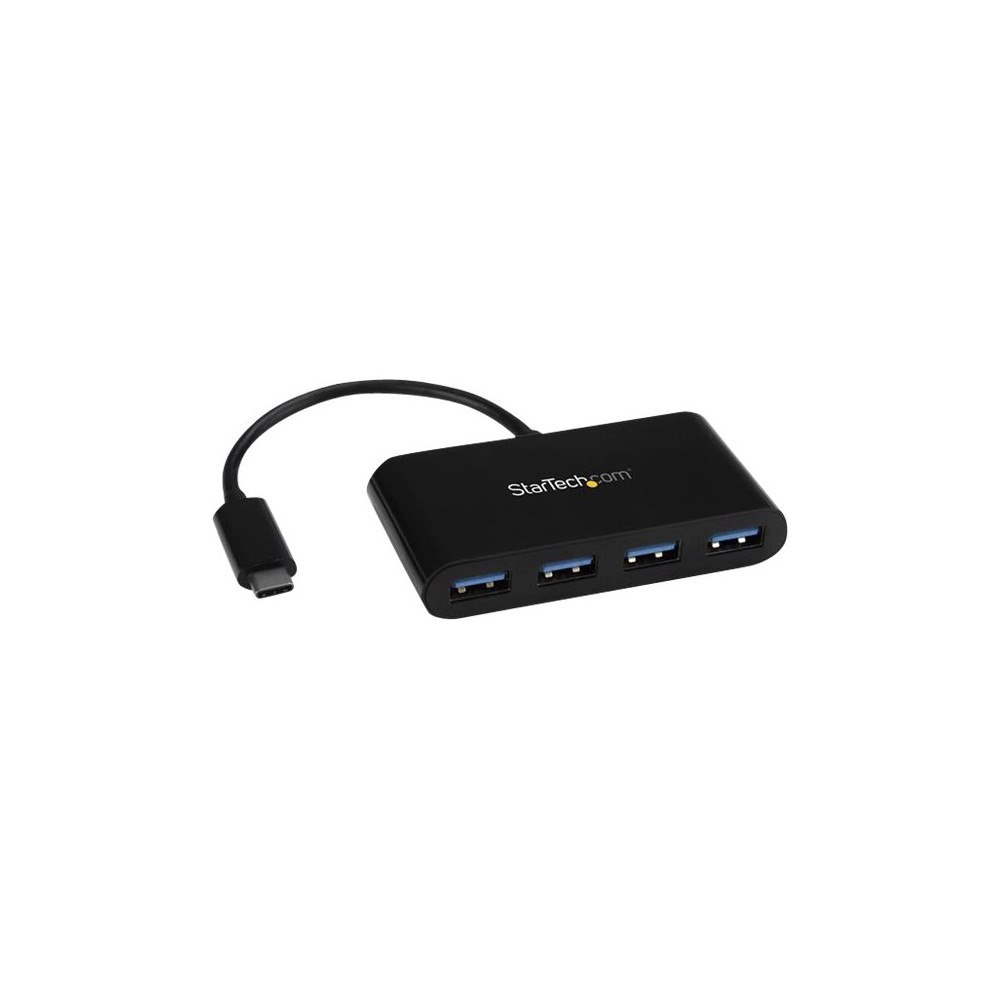 StarTech.com StarTech.com USB-C-hubb med 4 portar - USB-C till 4x USB-A - USB 3.0-hubb - bussdriven - hubb - 4 portar