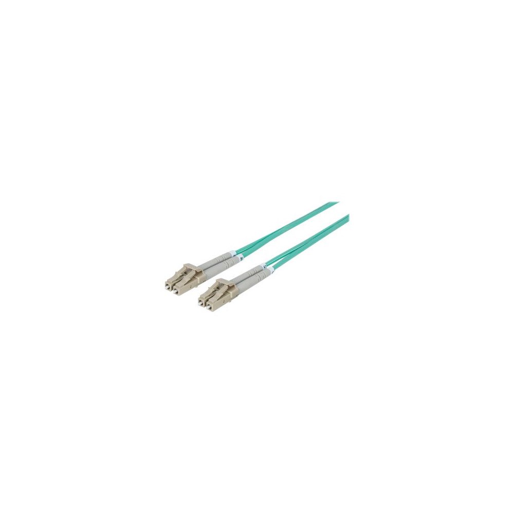 intellinet Intellinet Fiber Optic Patch Cable, OM3, LC/LC, 1m, Aqua, Duplex, Multimode, 50/125 µm, LSZH, Fibre, Lifetime Warranty,...