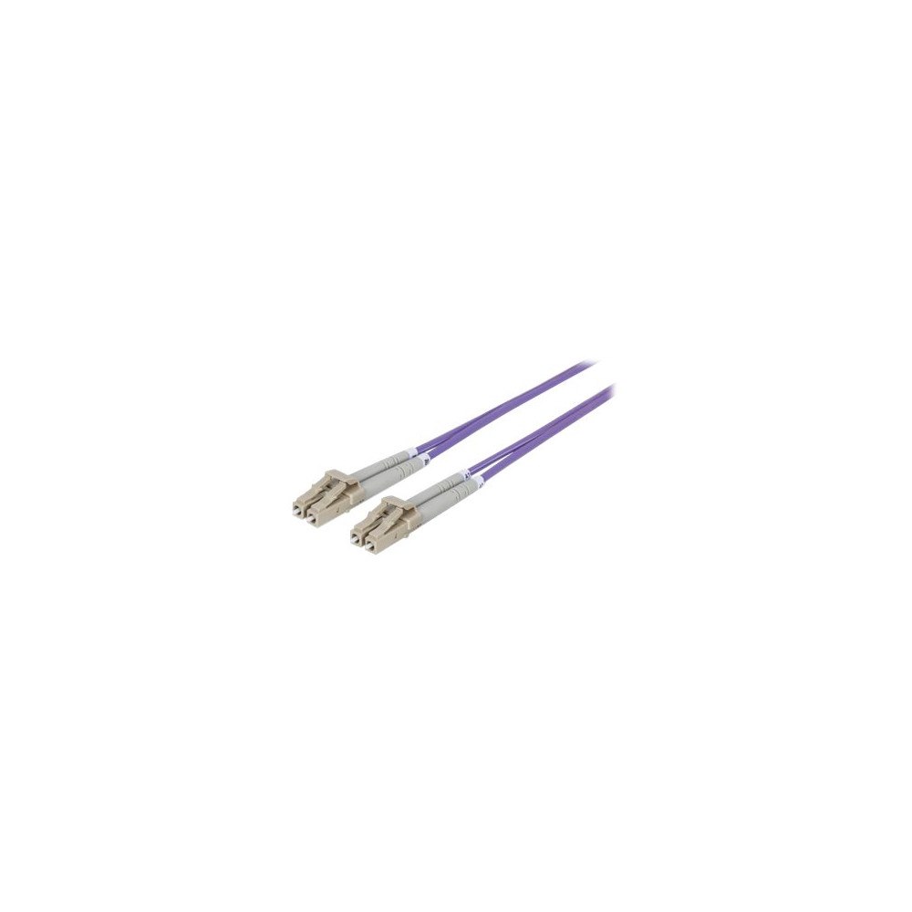 intellinet Intellinet Fiber Optic Patch Cable, OM4, LC/LC, 2m, Violet, Duplex, Multimode, 50/125 µm, LSZH, Fibre, Lifetime Warranty...