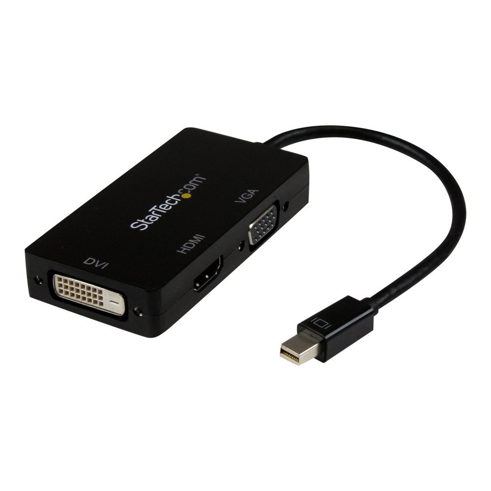 StarTech.com StarTech.com A/V-reseadapter: 3-i-1 Mini DisplayPort till VGA-, DVI- eller HDMI-konverterare - videokort - Mini DisplayP...
