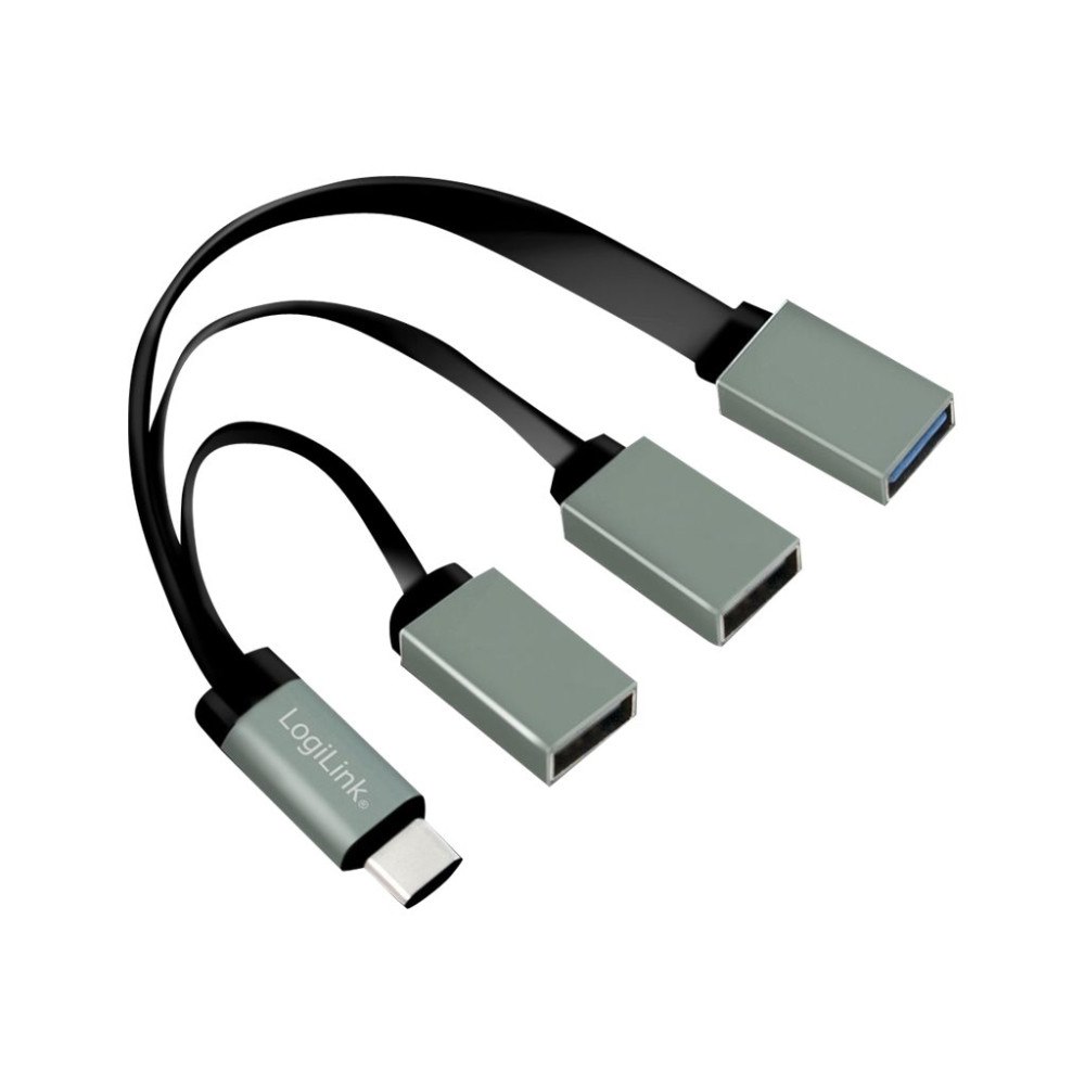 2direct LogiLink USB-C hub, 3-Port - hubb - 3 portar