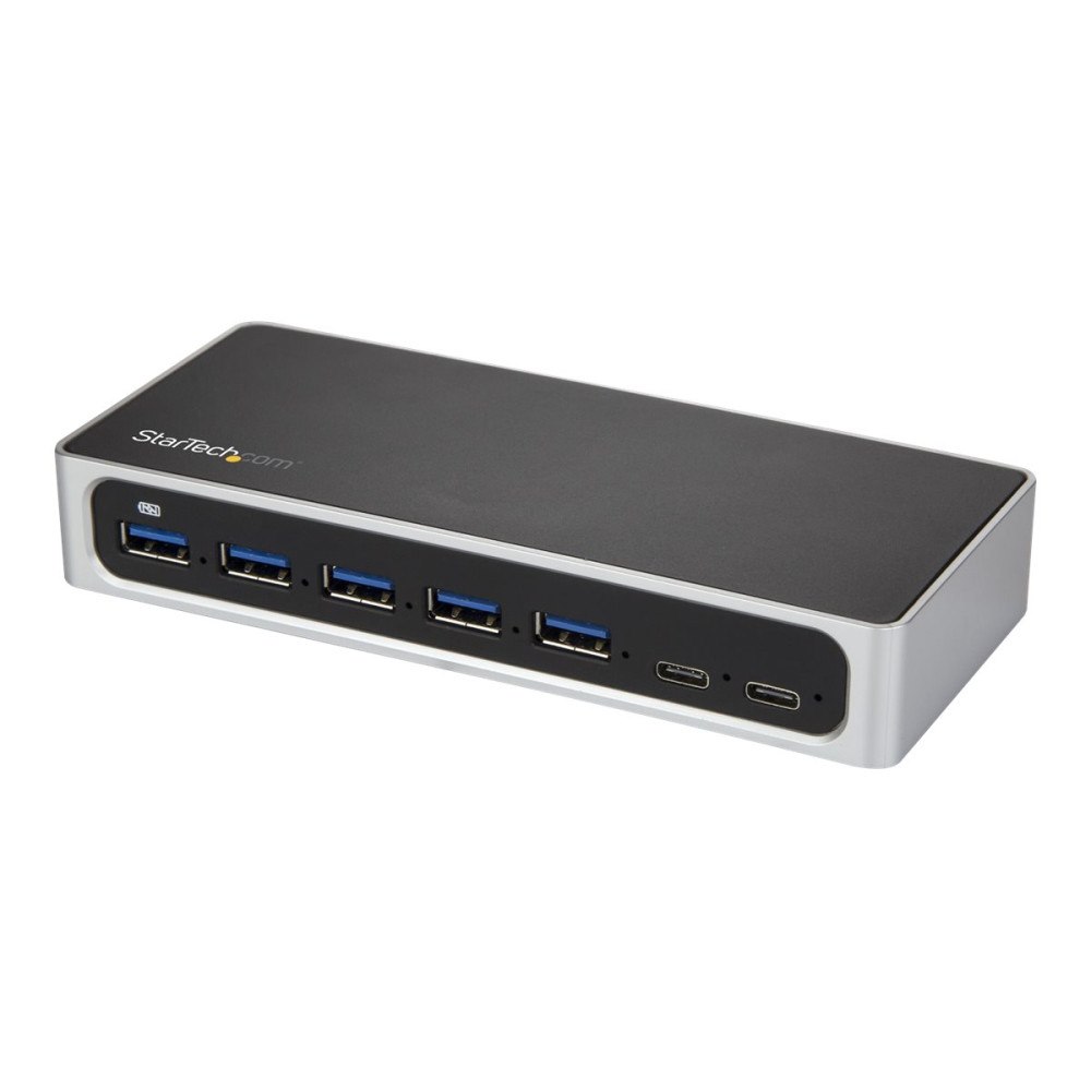 StarTech.com StarTech.com USB C-hubb med 7 portar och med snabbladdningsport - USB-C till 5x USB-A 2x USB-C (USB 3.0 SuperSpeed 5 Gbp...