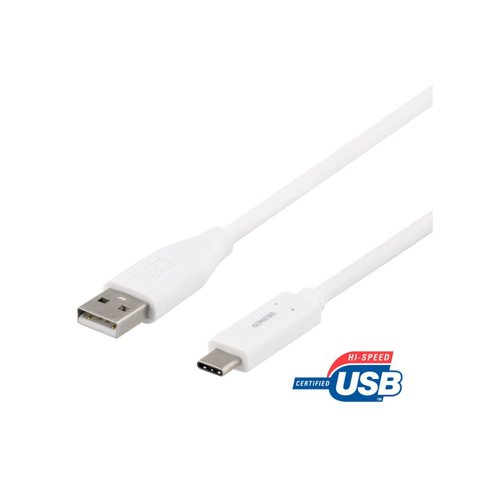 Deltaco DELTACO USBC-1011M - USB typ C-kabel - 24 pin USB-C till USB - 2 m