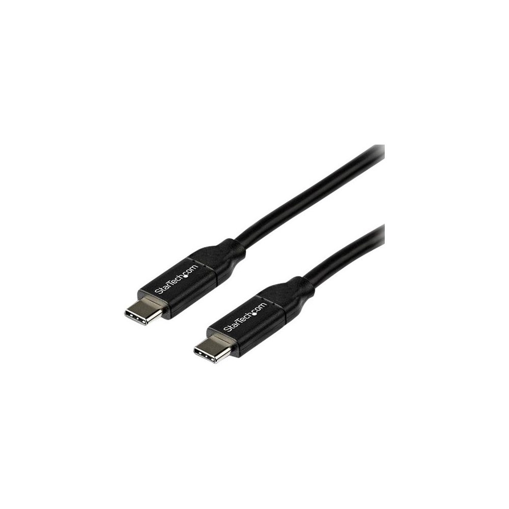 StarTech.com StarTech.com USB-C till USB-C-kabel med 5A PD - M/M - 2 m - USB 2.0 - USB-IF-certifierad - USB typ C-kabel - 24 pin USB-...
