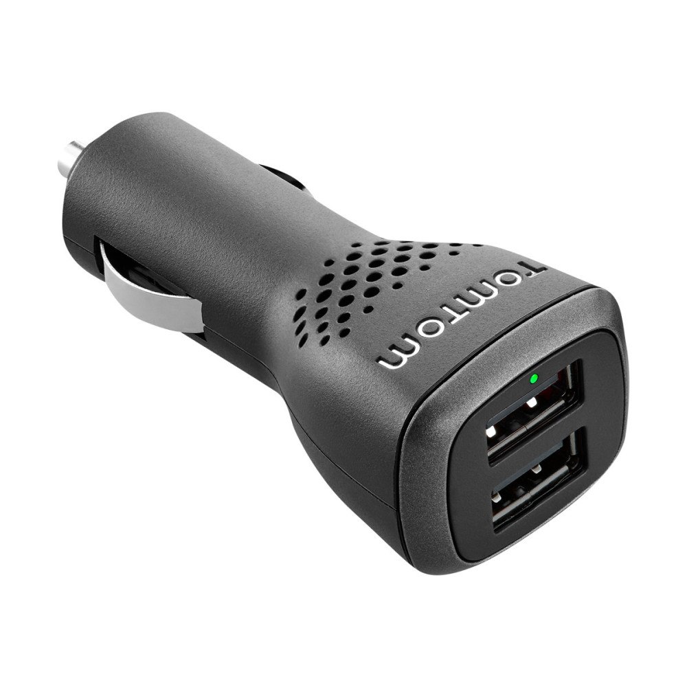 TOMTOM TomTom High-Speed Dual Charger strömadapter för bil - USB