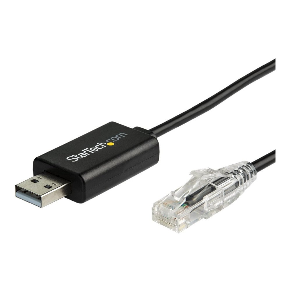 StarTech.com StarTech.com 1,8 m Cisco USB-konsolkabel - USB till RJ45 - seriell kabel - 1.8 m - svart